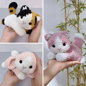 Receita Gato e Coelho Amigurumi