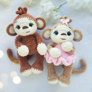 Receita Macacos Amigurumi