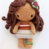 Receita Mini Princesa Moana Amigurumi