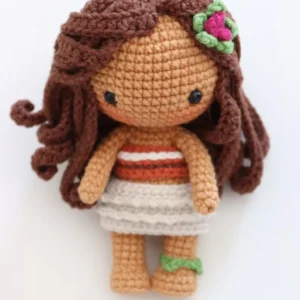 Receita Mini Princesa Moana Amigurumi