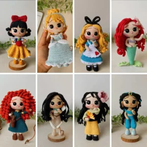 Kit Receita Princesas Amigurumi