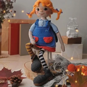 Receita Boneca Pippi Amigurumi