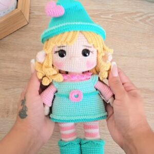 Receita Boneca Duende Natalina Amigurumi