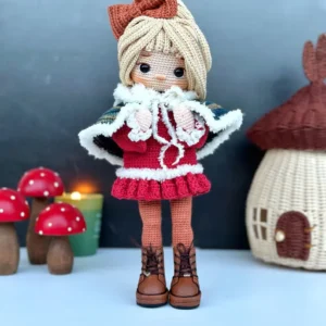 Receita Boneca Natalina Amigurumi
