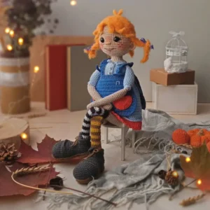 Receita Boneca pippi Amigurumi