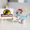 Receita Dinossauro Pintor Amigurumi