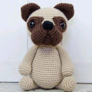 Receita Pug Amigurumi