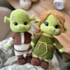Receita Shrek e Fiona Amigurumi