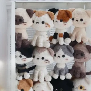 Receita Gatinhos Amigurumi