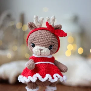 Receita Rena Natalina Amigurumi