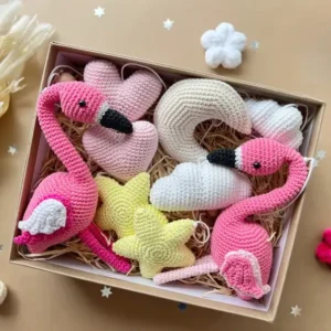 Receita Mobile Flamingo Amigurumi