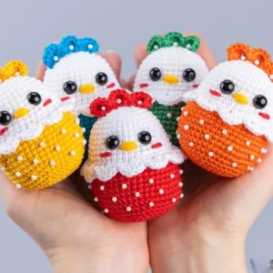 Receita Pintinhos Amigurumi