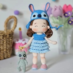 Receita Boneca Stitch Amigurumi
