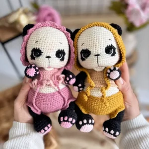 Receita Panda Amigurumi