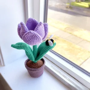 Receita Vaso de Flor Amigurumi