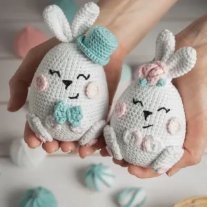 Receita Coelhos Amigurumi