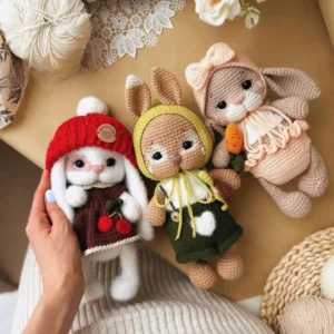 Receita Coelhos Amigurumi