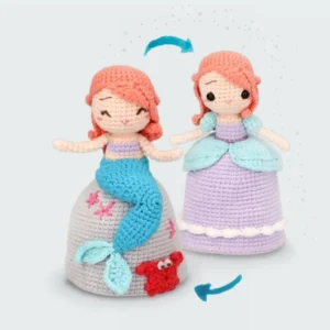 Receita Sereia Ariel Reversivel Amigurumi