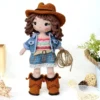 Receita Boneca Cowgirl Amigurumi