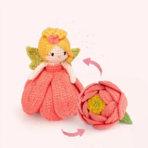 Receita Boneca Flor Reversivel Amigurumi