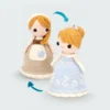 Receita Princesa Cinderela reversivel Amigurumi