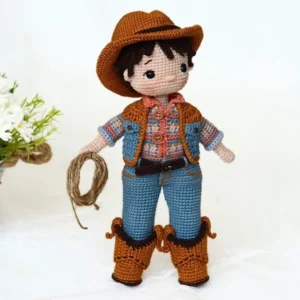 Receita Boneco Cowboy Amigurumi