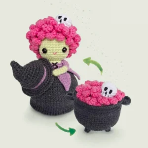 Receita Bruxa Reversivel Amigurumi
