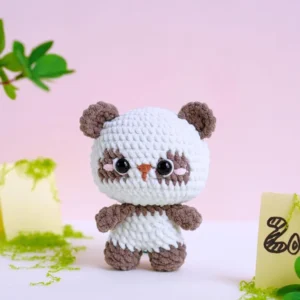 Receita Urso Panda Amigurumi