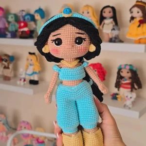 Receita Princesa Jasmine Amigurumi