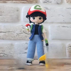 Receita Ash Pokemon Amigurumi