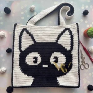 Receita Bolsa Gato Amigurumi