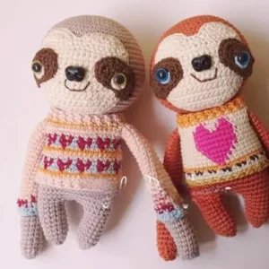 Receita Preguiça Amigurumi