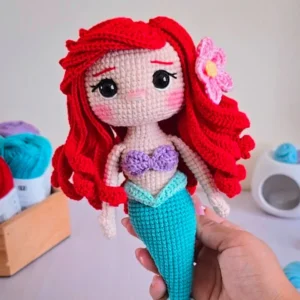 Receita Princesa Ariel Amigurumi