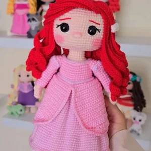 Receita Boneca Princesa Ariel Amigurumi