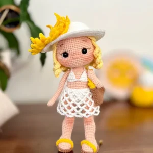 Receita Boneca Praiana Amigurumi