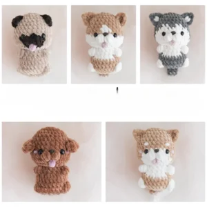 Receita Cachorrinhos Amigurumi