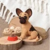 Receita Cachorro Pastor Alemão Amigurumi