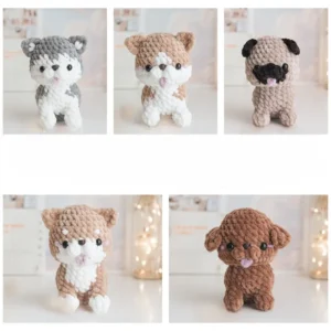 Receita Cachorros Amigurumi