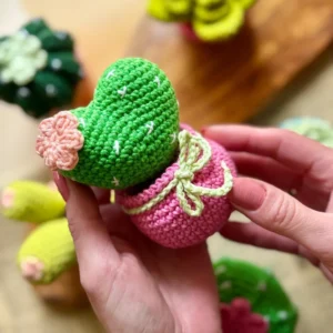 Receita Cacto Coraçao Amigurumi