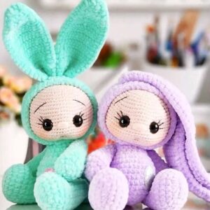 Receita Coelhos Amigurumi