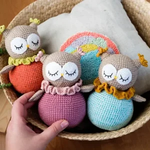 Receita Coruja Amigurumi