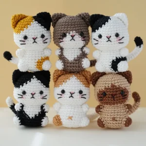Receita Gatinhos Amigurumi