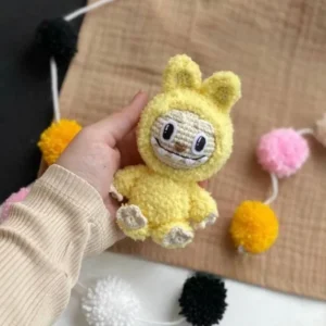 Receita Chaveiro Labubu Amigurumi
