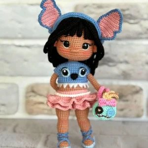 Receita Menina Stitch Amigurumi