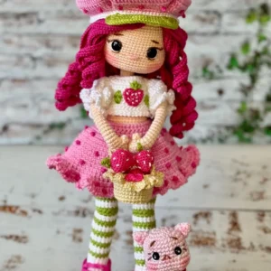 Receita Moranguinho Amigurumi