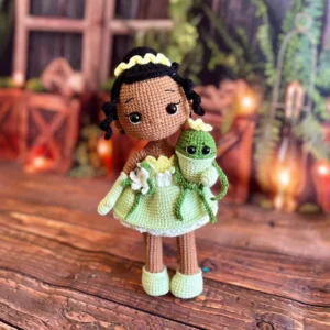 Receita Princesa Tiana Amigurumi