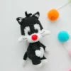 Tradução Gato Frajola - Amigurumi