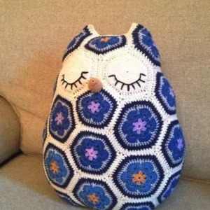 Receita Almofada Coruja Amigurumi
