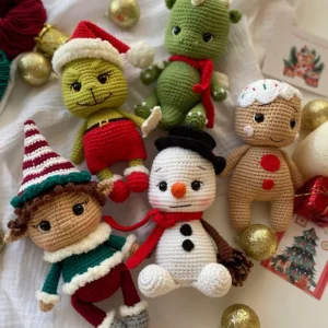 Receita Amigos Natalinos Amigurumi