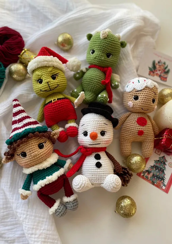 Receita Amigos Natalinos Amigurumi 1 Receita Amigos Natalinos Amigurumi